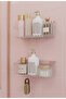 Pami̇t Home Adhesive Bathroom Shelf, 2-Piece Bathroom Organizer, Bathroom Shower Shelf, Shampoo Holder, Plastic