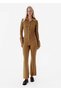 High Waist Spanish Flare Green Knitwear Trousers - 3