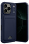Spt-Gld Newface iPhone 17 Pro Kelvin Silicone with Business Card Holder (94219) - Navy Blue