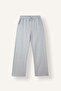 Straight Fit Embroidered Wide Leg Sweatpants with Elastic Waist I3344Ax26Wn - 5