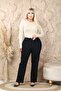 Patterned, Comfortable Fit, Lycra Women's Plus Size Jeans - 6