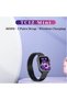 TC12 Mini 36mm 2.5D Curved Display Smart Watch With 4 Jewellery Accessories 3 Pair Straps and Wireless Charger For Ladies and Girls Black - 2