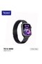 TC12 Mini 36mm 2.5D Curved Display Smart Watch With 4 Jewellery Accessories 3 Pair Straps and Wireless Charger For Ladies and Girls Black - 3