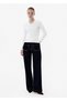 Fine Knit V-Neck Ecru Rip Knitwear - 2