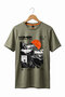 Unisex Outdoor Higher Ground Mountain Printed 100% Cotton Street Style Crew Neck Basic T-Shirt