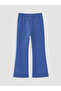 Navy Blue Spanish Style Bow Printed Girls' Leggings 2-Piece Set - 8