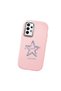 Samsung Galaxy A32 4g Compatible Shock Absorbent Camera Protected Pink Silicone Case Star Pattern - 3