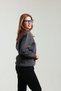 Women's Regular Fit Winter Crew Neck Dark Smoked Sweatshirt - 7