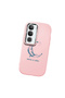 Vivo Y19S 4G/Y19S Pro Compatible Shock-Absorbent Camera Protected Pink Silicone Case Moon and Star Pattern - 3