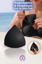Padded Breast Pad - Push up Half Padded Supportive Bra Swimsuit Bikini Pad Black