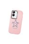 Vivo Y28 4g Compatible Shock Absorbing Camera Protected Pink Silicone Case Star Pattern - 3
