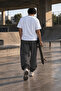 Men's Oversize Sweatpants Printed Loose Elastic Cuffs Streetwear Jogger - 3