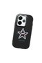 Poco M6 4g Compatible Shock-Absorbing Camera Protected Black Silicone Case Star Pattern - 3