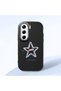 Tecno Camon 40 Pro 5g(Cm7) Compatible Shock-Absorbing Camera Protected Black Silicone Case Star Pattern