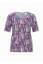 Women's Crew Neck Half Sleeve Sport Stylish Curve Plus Size Viscose Blouse - 3