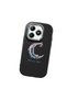 Realme C63 4G/C61 Compatible Shock-Absorbing Camera Protected Black Silicone Case Moon and Star Pattern - 3