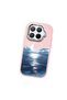 Mi 15t Pro Compatible Shock-Absorbing Camera Protected Pink Silicone Case the Moon Rising from the Sea - 3