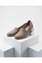 Vizyon Stretch Round Toe Thick Heel 2.7cm Length Daily Comfortable Shoes - 3