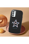 Samsung Galaxy M13 4G/M23 Compatible Shock-Absorbing Camera Protected Black Silicone Case Star Pattern - 2