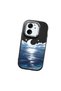 Mi 13t Pro/Mi 13t Compatible Shock-Absorbing Camera Protected Black Silicone Case the Moon Rising from the Sea - 3