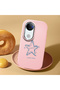 Vivo V50 Compatible Shock-Absorbing Camera Protected Pink Silicone Case Star Pattern - 2