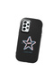 Samsung Galaxy A52/A52S Compatible Shock-Absorbing Black Silicone Case with Camera Protection Star Pattern - 3