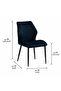 Luxury Velvet Chair in Black - 3