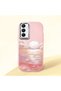 Pink Silicone Case Compatible with Samsung Galaxy A25, Shock-Absorbing, with Camera Protection, Sunrise at Sea