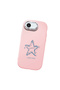 iPhone 16E Compatible Shock-Absorbing Camera Protected Pink Silicone Case Star Pattern - 3