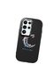 Samsung Galaxy S24 Ultra Compatible Shock-Absorbing Camera Protected Black Silicone Case Moon and Star Pattern - 3