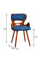 Deep Blue Color Sitting Chair - 3
