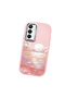 Pink Silicone Case Compatible with Samsung Galaxy A25, Shock-Absorbing, with Camera Protection, Sunrise at Sea - 3