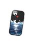 Realme C25/C25S Compatible Shock-Absorbing Camera Protected Black Silicone Case the Moon Rising from the Sea - 3