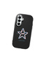 Samsung Galaxy A16 4G/5G Compatible Shock-Absorbing Black Silicone Case with Camera Protection Star Pattern - 3