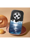 Redmi 14C 4G/5G Compatible Shock-Absorbing Camera Protected Black Silicone Case the Moon Rising from the Sea - 2