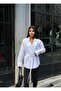 Women's Belted Double-Breasted Collar Seasonal Jacket