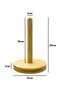 Natural Wooden Towel Napkin Holder Wooden Paper Holder (White Pine) (1 Piece) - 5