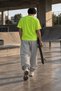 Men's Oversize Sweatpants Neon Printed Loose Elastic Cuffs Streetwear Jogger - 3