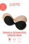 Damla Seamless Dress Bra - Breast Gathering Invisible Support Non-Marking Dress Decolletage Bra Black - 5