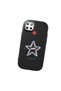 Realme C25/C25S Compatible Shock-Absorbing Camera Protected Black Silicone Case Star Pattern - 3