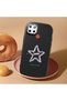 Realme C25/C25S Compatible Shock-Absorbing Camera Protected Black Silicone Case Star Pattern - 2