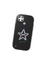 Realme C21Y/C25Y Compatible Shock-Absorbing Camera Protected Black Silicone Case Star Pattern - 3