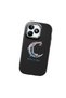 Realme C51/C53 Compatible Shock-Absorbing Camera Protected Black Silicone Case Moon and Star Pattern - 3