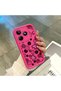 For Realme C51/C53 Compatible Pink Red Silicone Flower and Butterfly Pattern Case Shockproof Camera Protection - 4