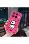 Mi 15t Pro Compatible Pink Red Silicone Dotted Dog Pattern Case Shockproof Camera Protection - 3