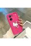 Redmi K60 Ultra Compatible Pink Red Silicone Cherry Kitty Pattern Case Shockproof Camera Protection - 4