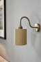 Novella Beige Fabric Textured Single Antique S Body Retro Sconce - 3