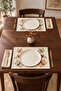 Hazel |   Leaf Patterned 2-Piece American Service Set, 35 X 45 cm - 3