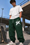 Men's Oversize Sweatpants Printed Loose Elastic Cuffs Streetwear Jogger