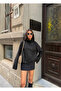 Women's Stand Collar Buttoned Short Jacket - 4